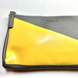 FURLA Travel Pouch Makeup Case Airline Amenity Bag With In-Flight Accessories